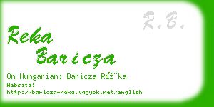 reka baricza business card